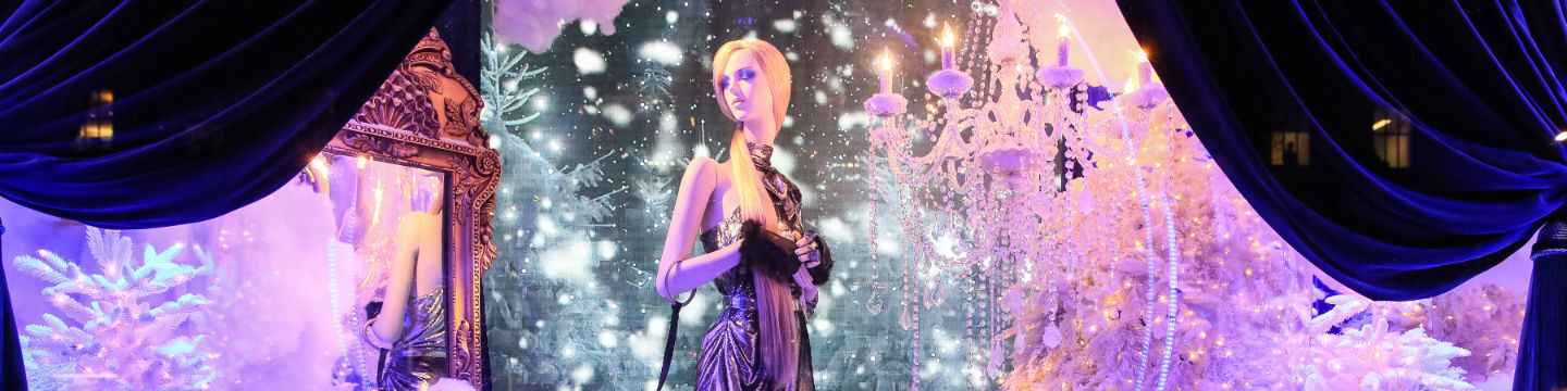 Saks Fifth Theatre of Dreams Holiday Window Concept