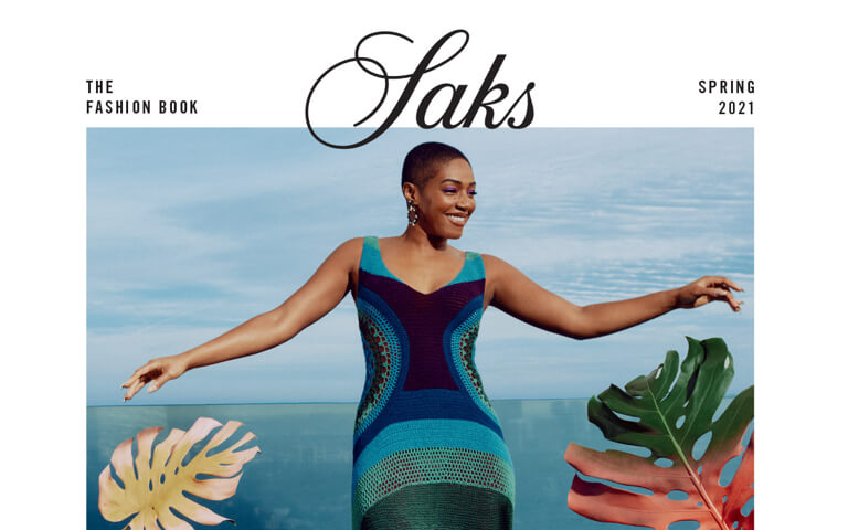 Saks Women's Spring Book with Tiffany Haddish Cover