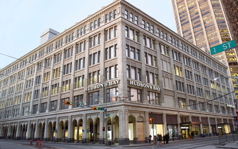 Flagship Hudson's Bay Store in Vancouver